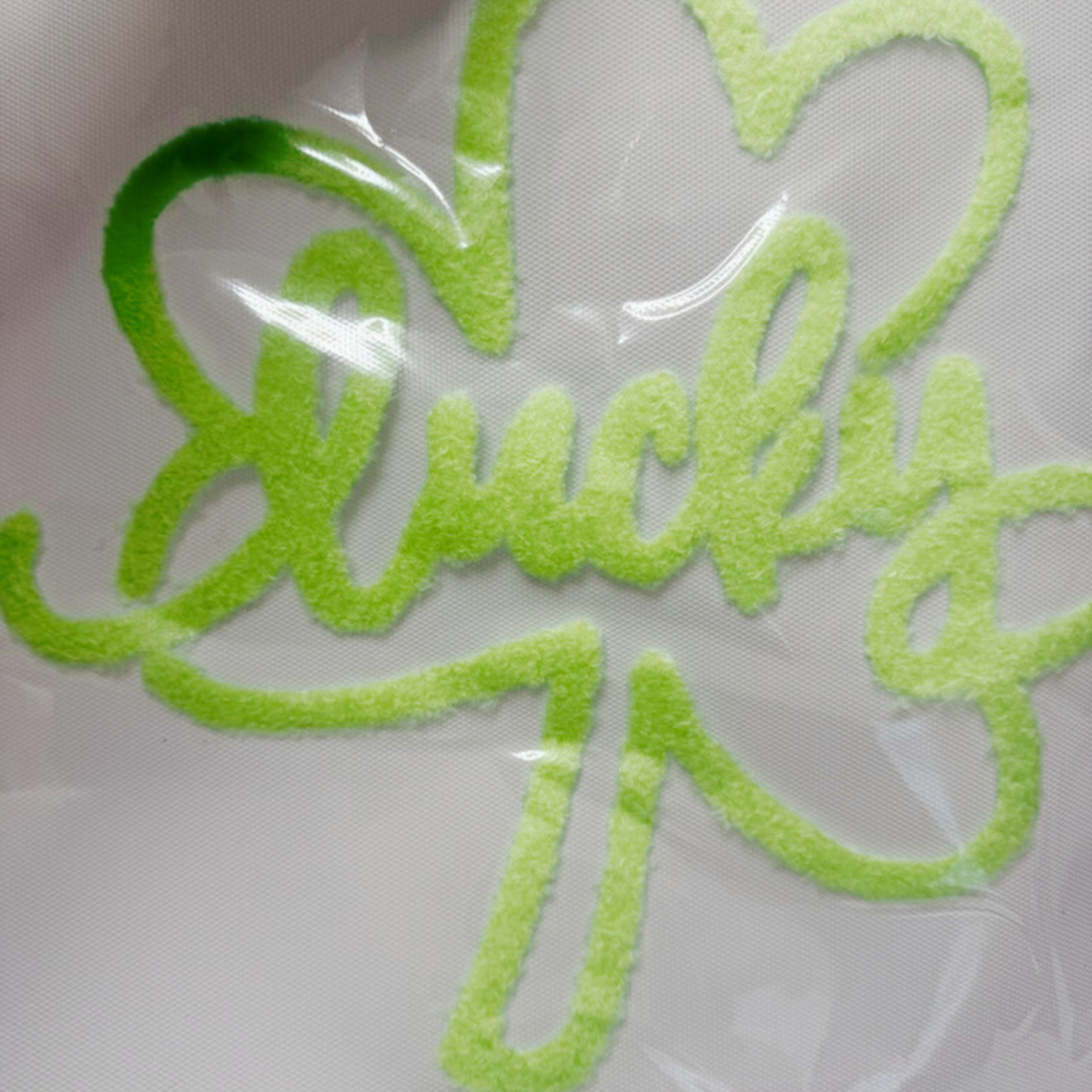 11" Lucky clover - Fuzzy Patch / Transfer ( COLD PEEL)