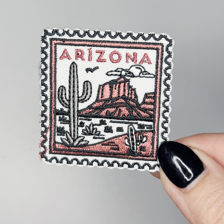 2" Arizona Stamp -  Embroidered Hat Patch
