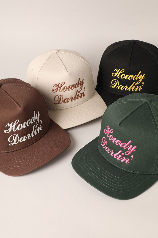 Howdy Darlin Embroidered Baseball Hat