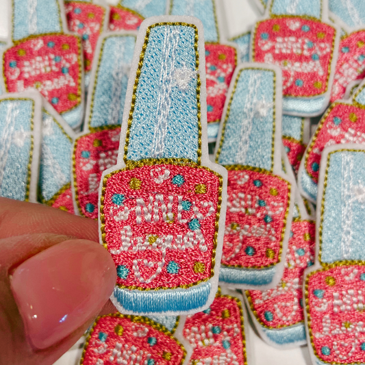 2" Nail Polish - Embroidered Hat Patch