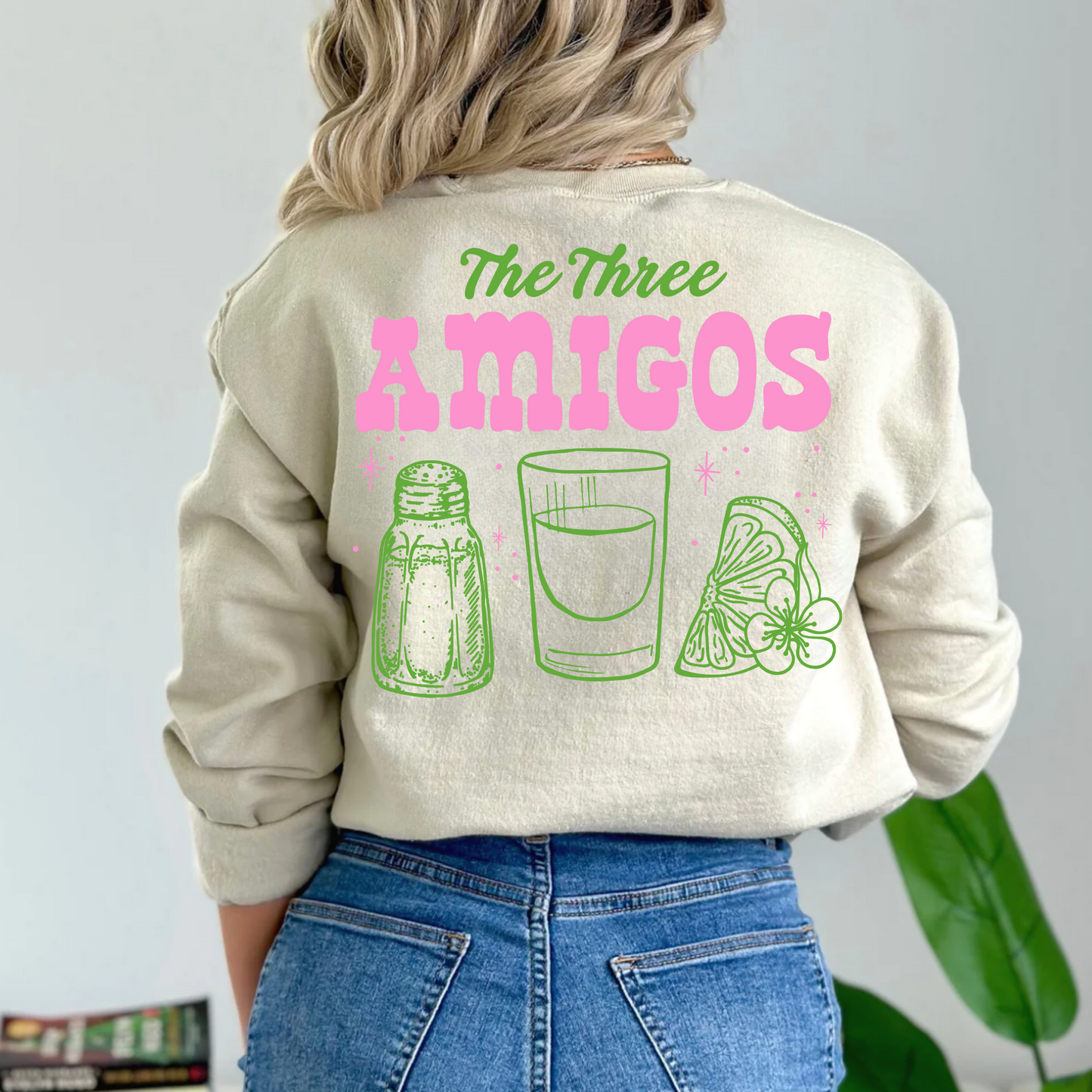 (shirt not included) The Three  Amigos - Matte Clear Film Transfer