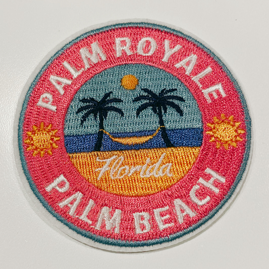 3” Palm Royale - Palm Beach - Embroidered Hat Patch