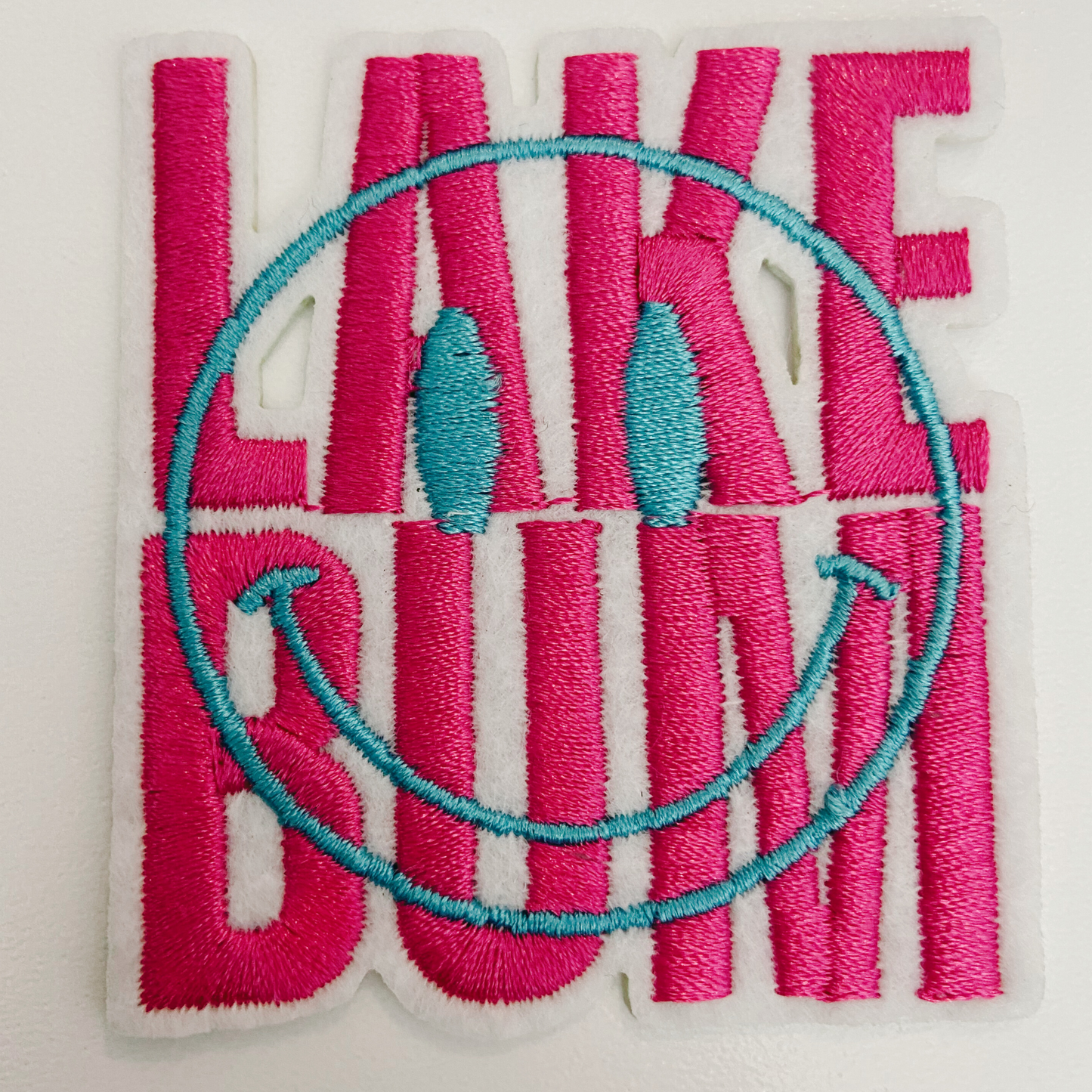 2.5" LAKE BUM  -  Embroidered Hat Patch