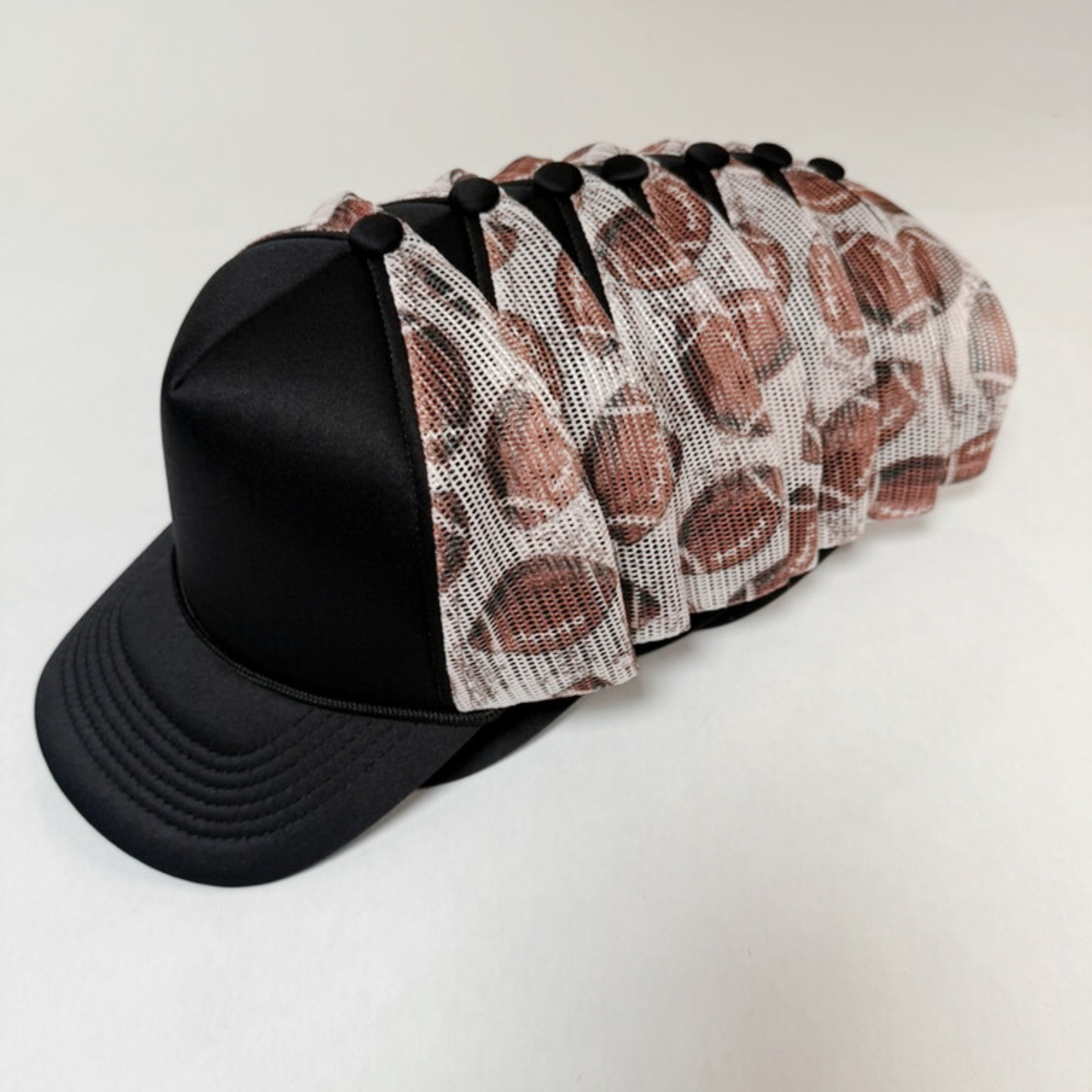 TEELUX - TRUCKER HAT BLANK - Black Football