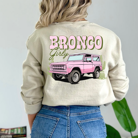 (shirt not included) Bronco Girly - Clear Film Transfer