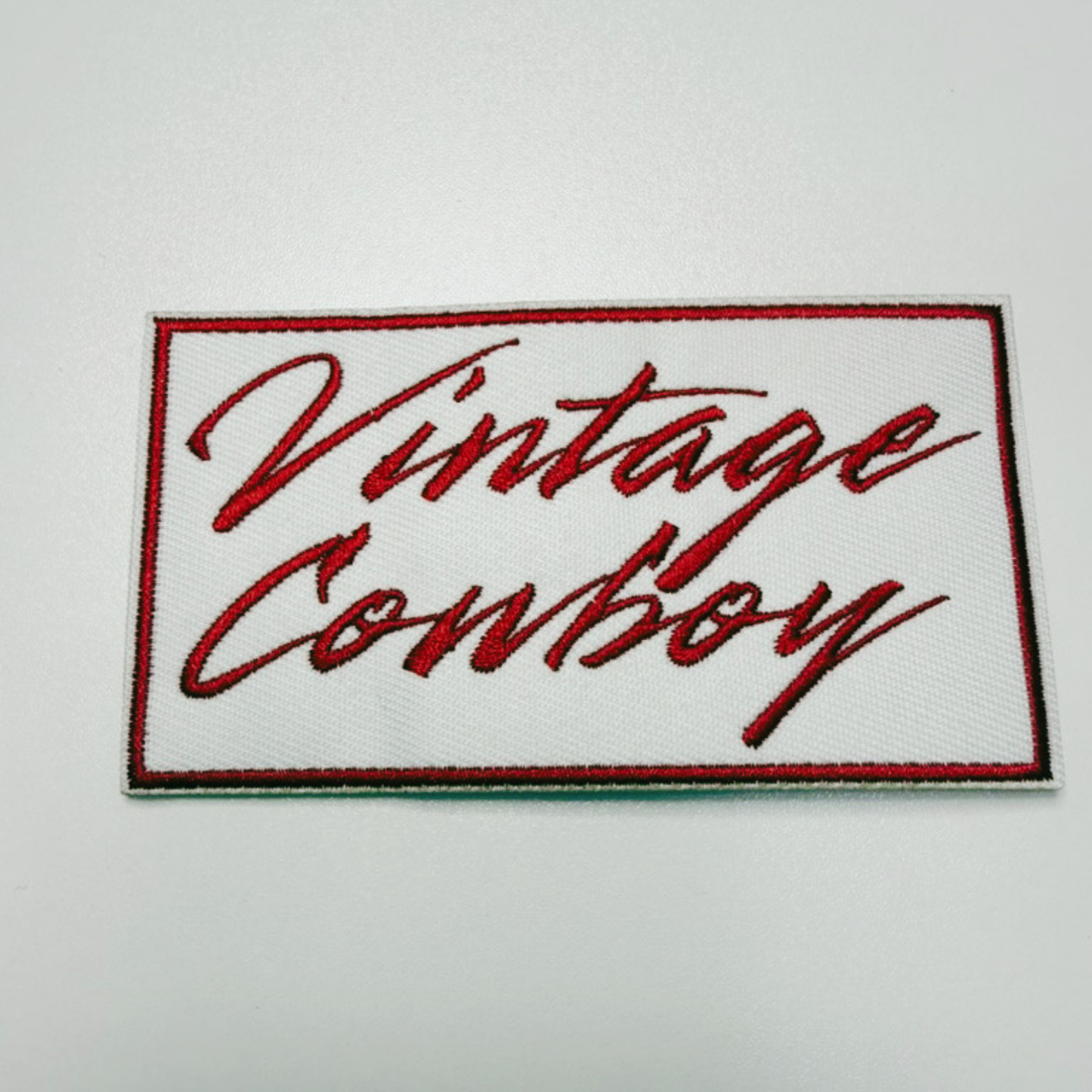 4" Vintage Cowboy  -  Embroidered Hat Patch