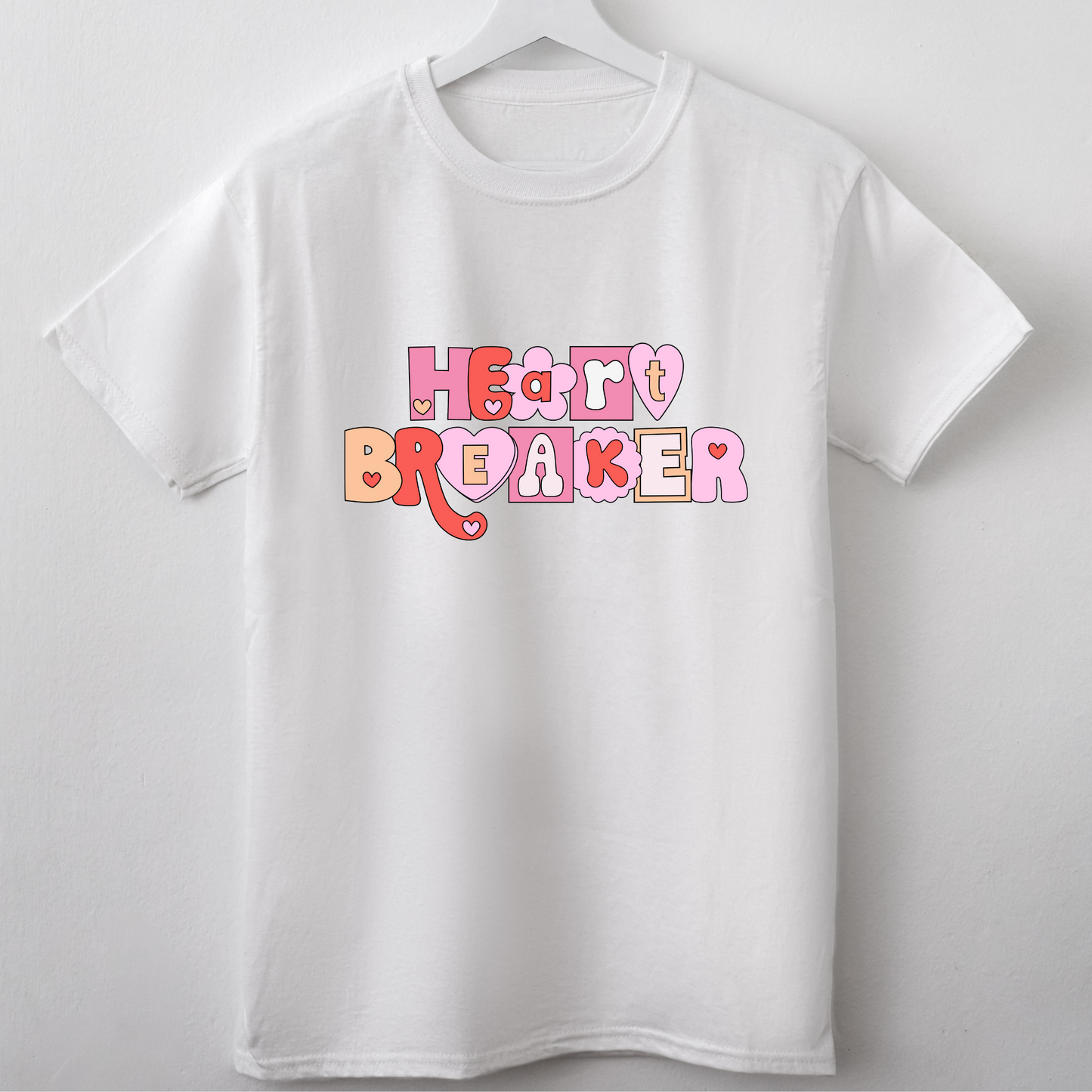 (Shirt not included) Heart Breaker  -  Matte Clear Film Transfer