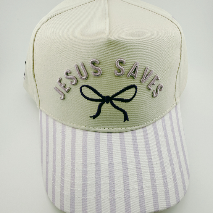 TEELUX - Cotton Structured Hat  -  SNAP BACK - JESUS SAVES