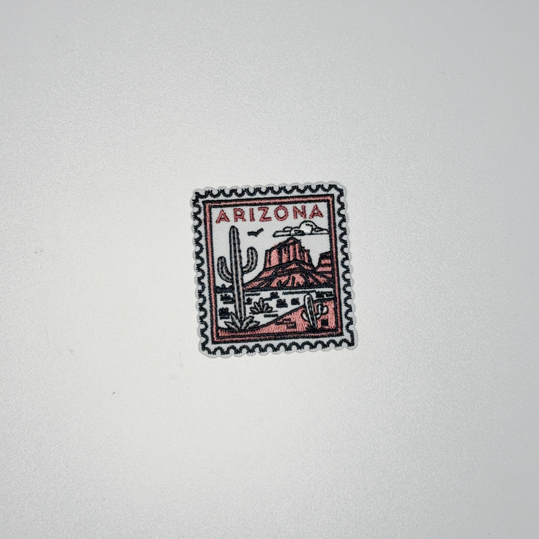 2" Arizona Stamp -  Embroidered Hat Patch