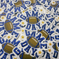 3"  GAME DAY In BLUE  -  Embroidered Hat Patch