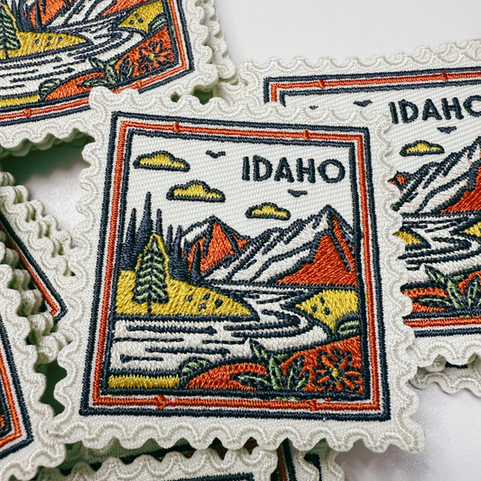 2" Idaho Stamp - Embroidered Hat Patch