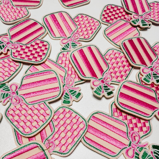 2.5" Pickleball Paddle - Embroidered Hat Patch