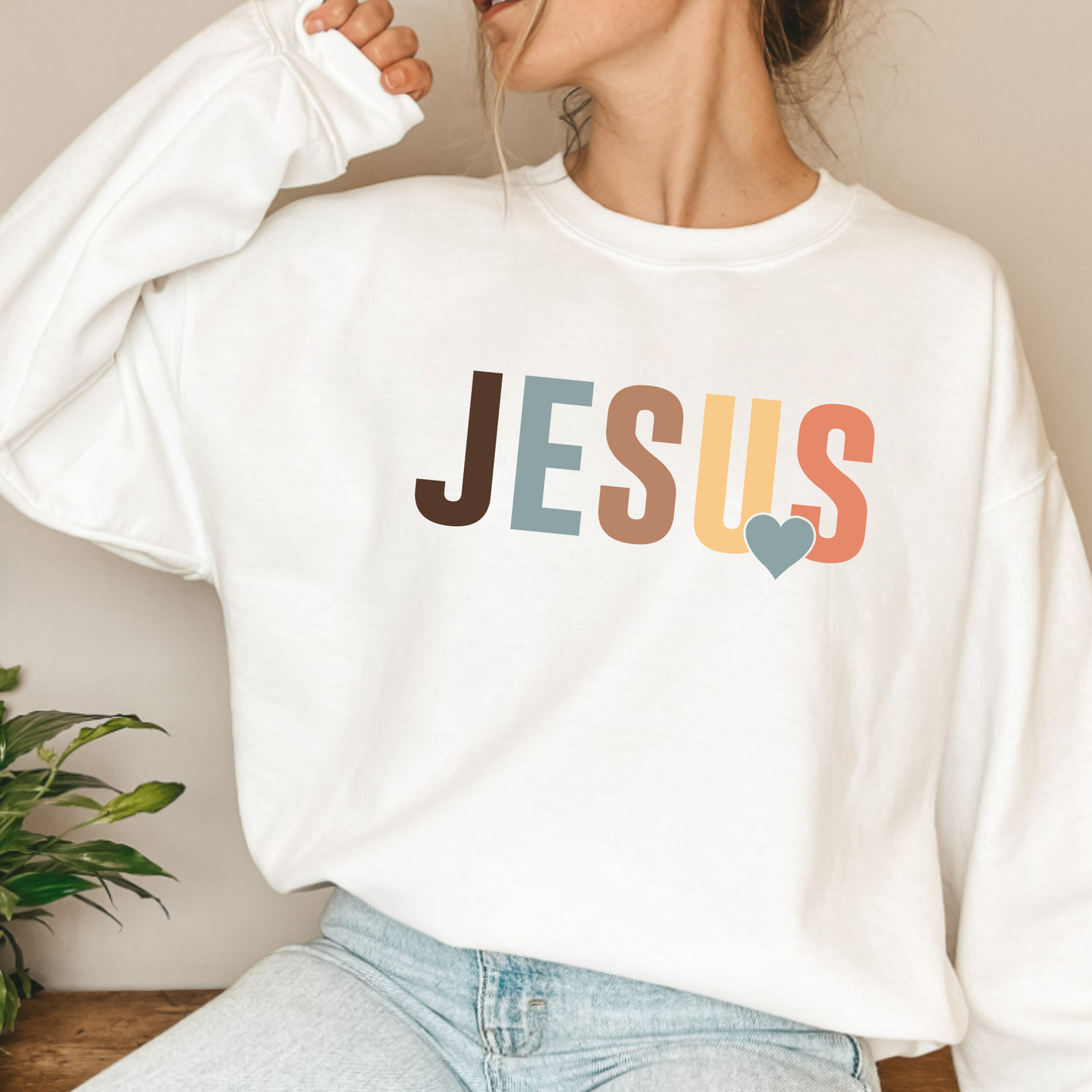 (Shirt not included) JESUS - Clear Film Transfer