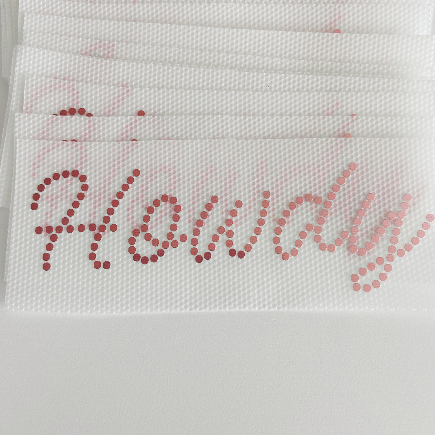 4" Howdy SPANGLE Transfer - COLD PEEL  - Perfect for Hats