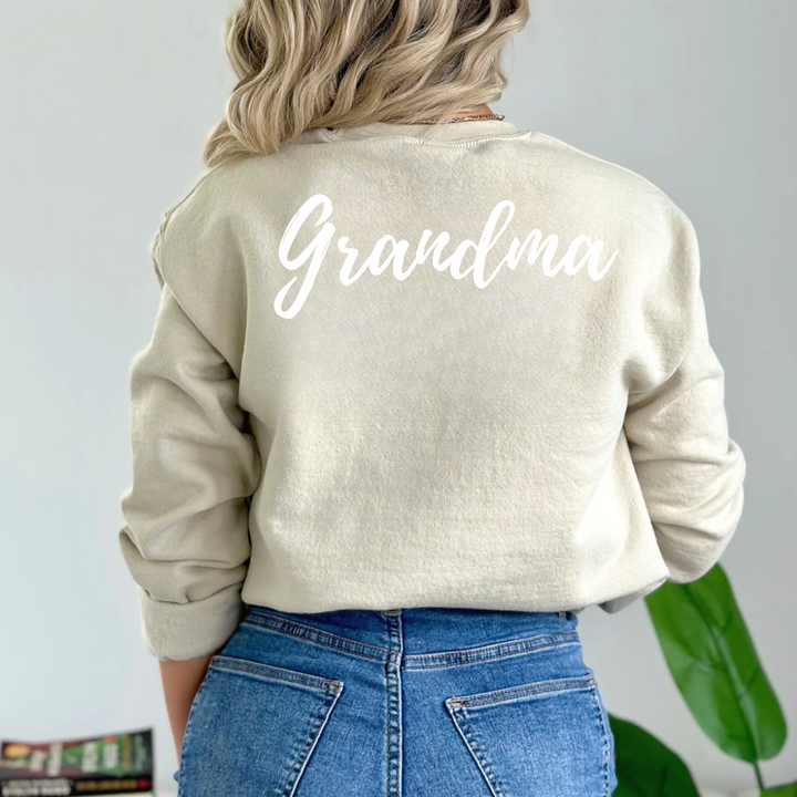 (Shirt not included) Grandma in White - Screen print Transfer