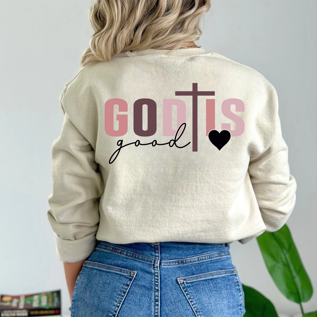 (shirt not included)  God is Good +  Optional Pocket  - DTF  ( COLD PEEL)