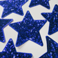 4" ROYAL BLUE Star - Sequin Embroidered Hat Patch