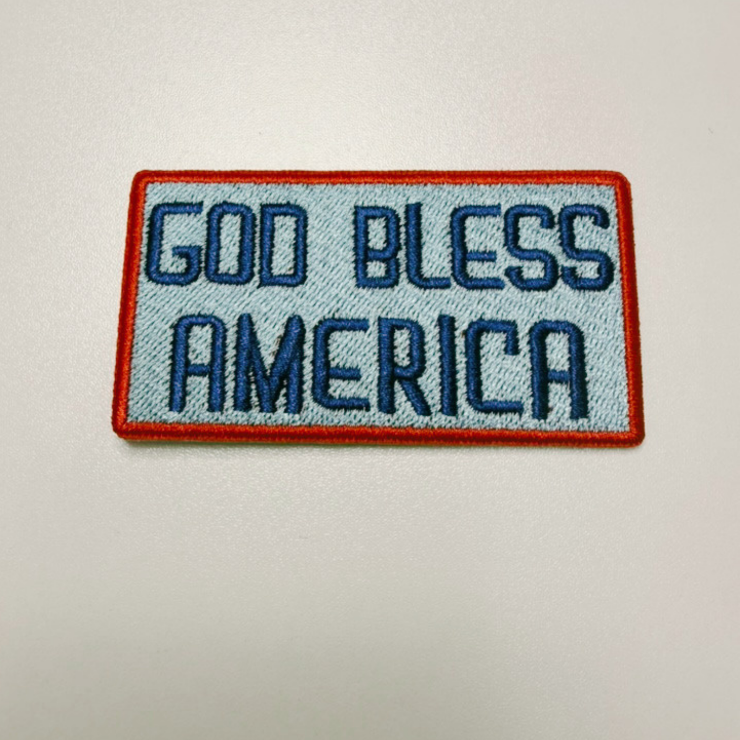 3" GOD BLESS AMERICA -  Embroidered Hat Patch