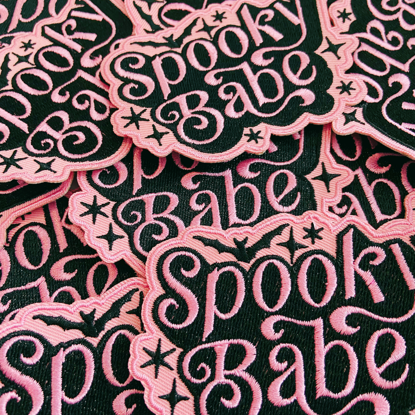 3.5" Spooky Babe -  Embroidered Hat Patch