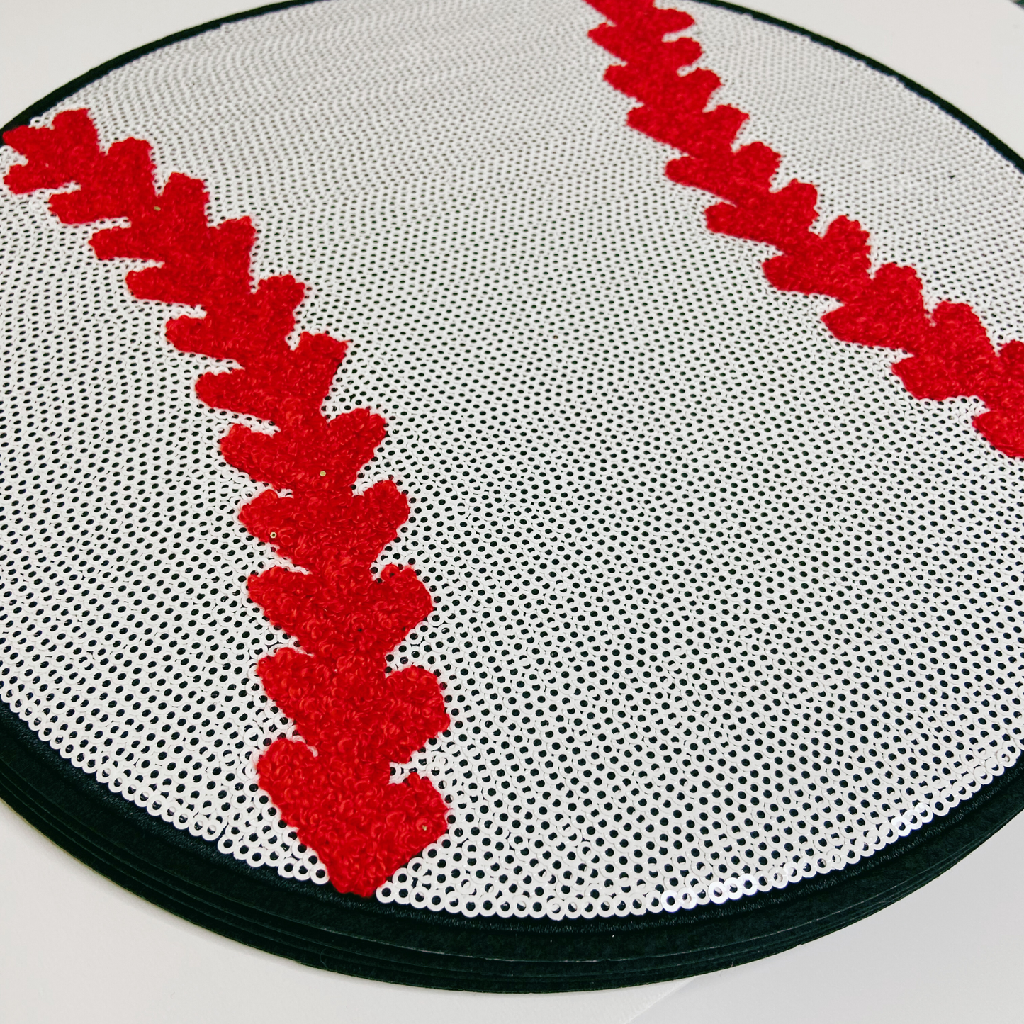 10 inch Sequin Baseball Patch