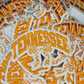 3" TENNESSEE w BOW -  Embroidered Hat Patch