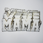 11" MAMA Black or White  - Chenille Patch