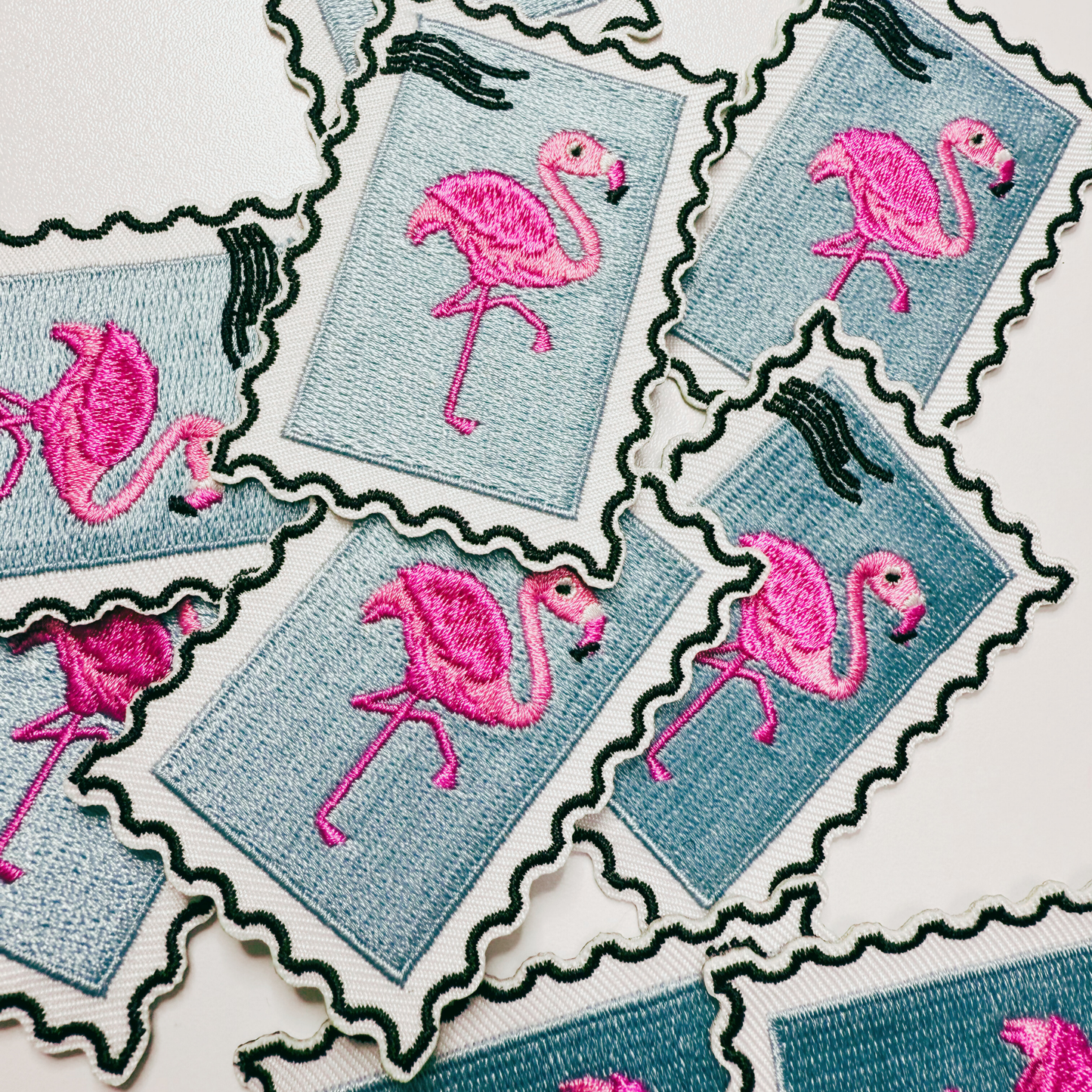 2.5" Flamingo - Embroidered Hat Patch