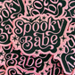 3.5" Spooky Babe -  Embroidered Hat Patch