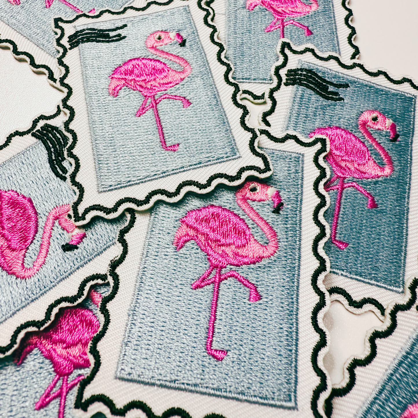 2.5" Flamingo - Embroidered Hat Patch