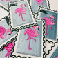 2.5" Flamingo - Embroidered Hat Patch