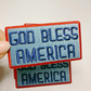 3" GOD BLESS AMERICA -  Embroidered Hat Patch
