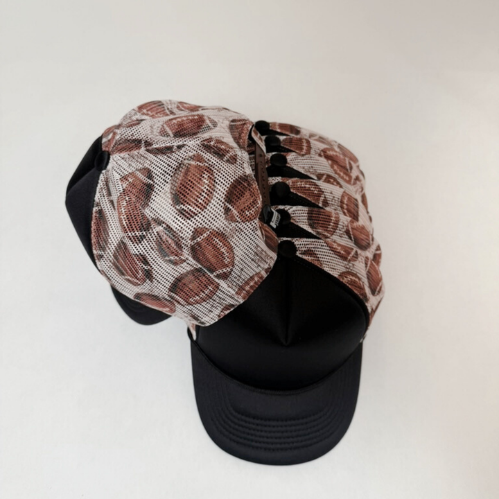 TEELUX - TRUCKER HAT BLANK - Black Football