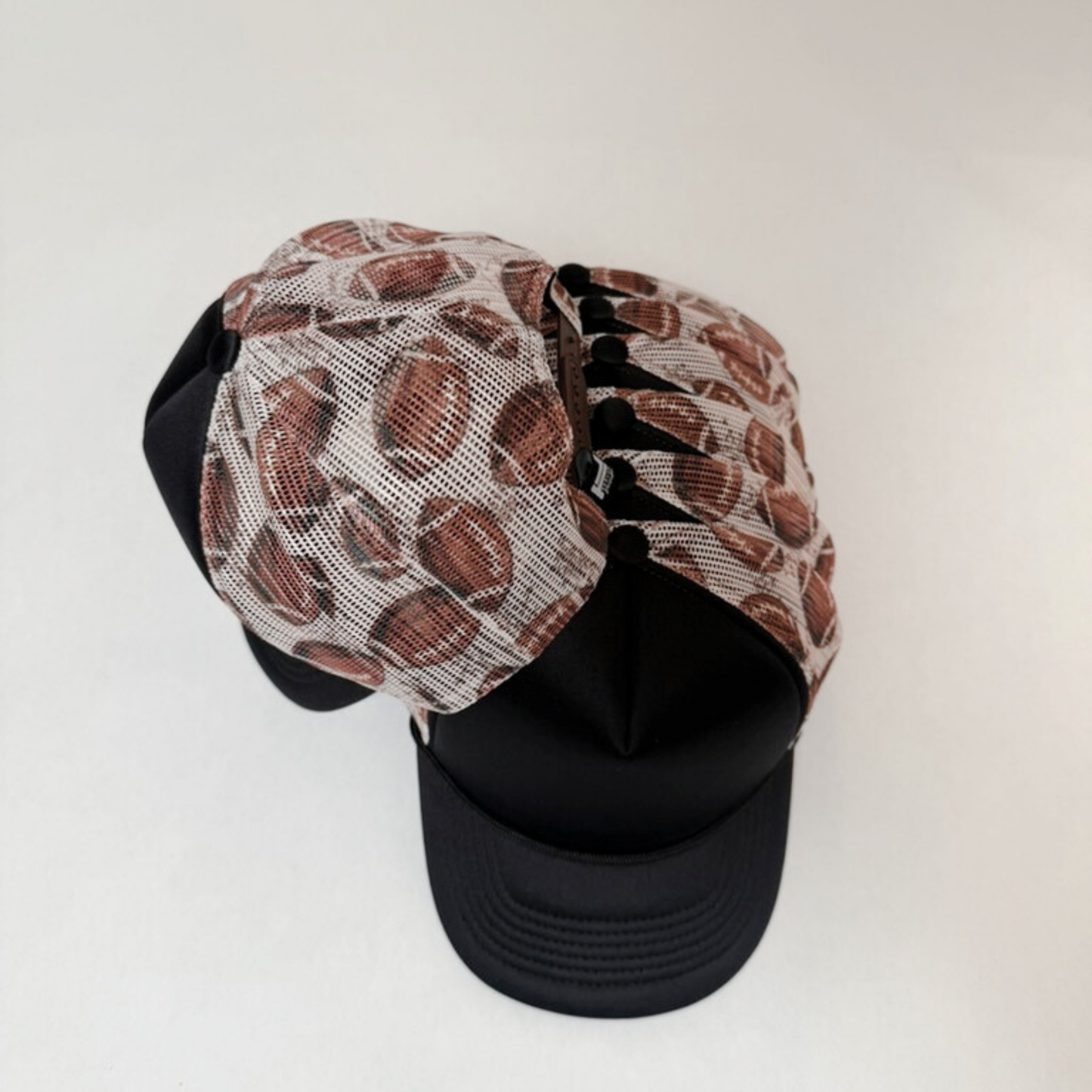 TEELUX - TRUCKER HAT BLANK - Black Football