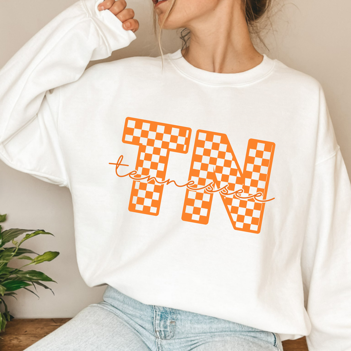 (shirt not included)Tennessee TN in Bright Orange -  Screen print Transfer