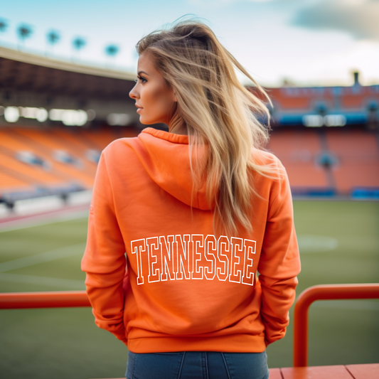 (shirt not included) TENNESSEE Varsity in White-  Screen print Transfer
