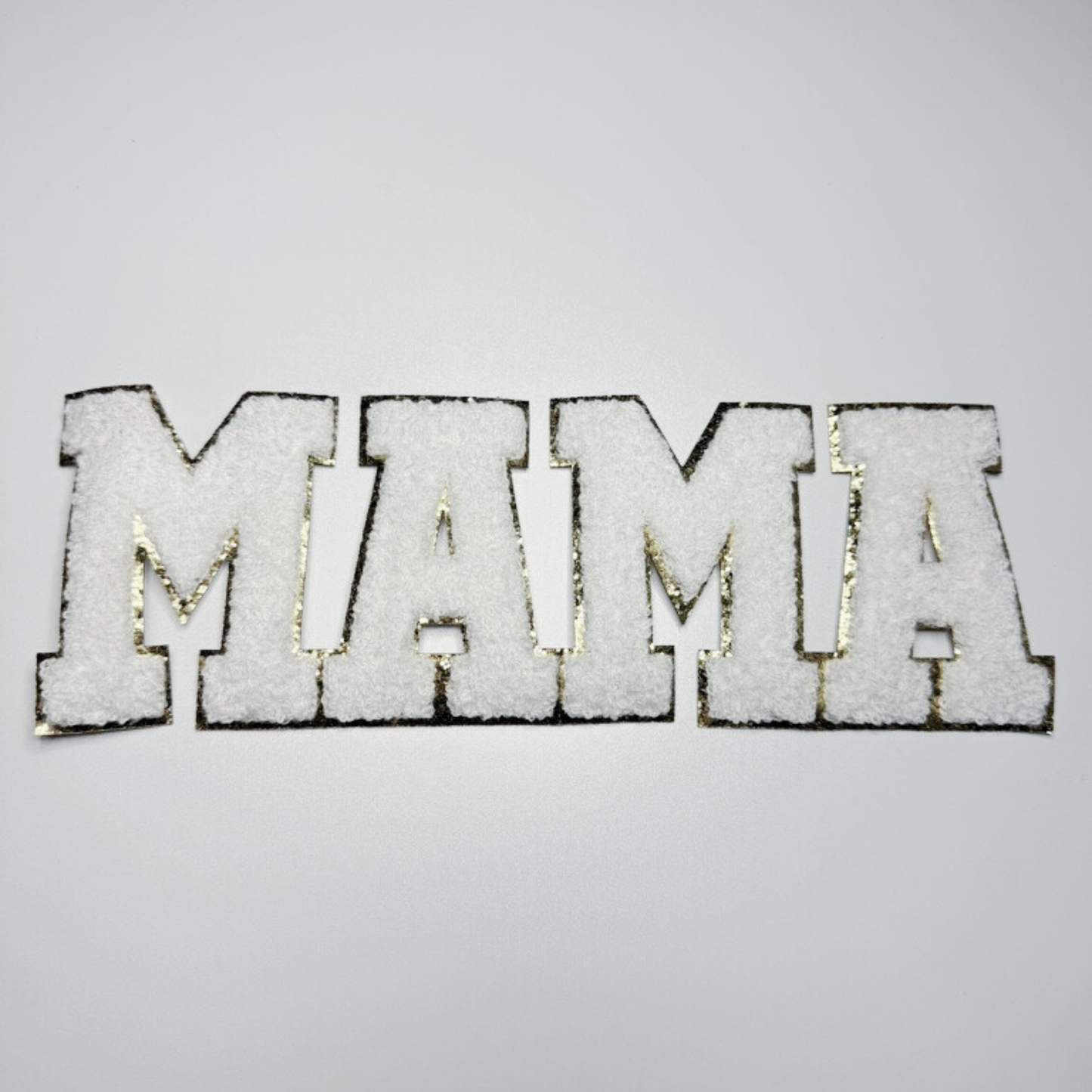 11" MAMA Black or White  - Chenille Patch