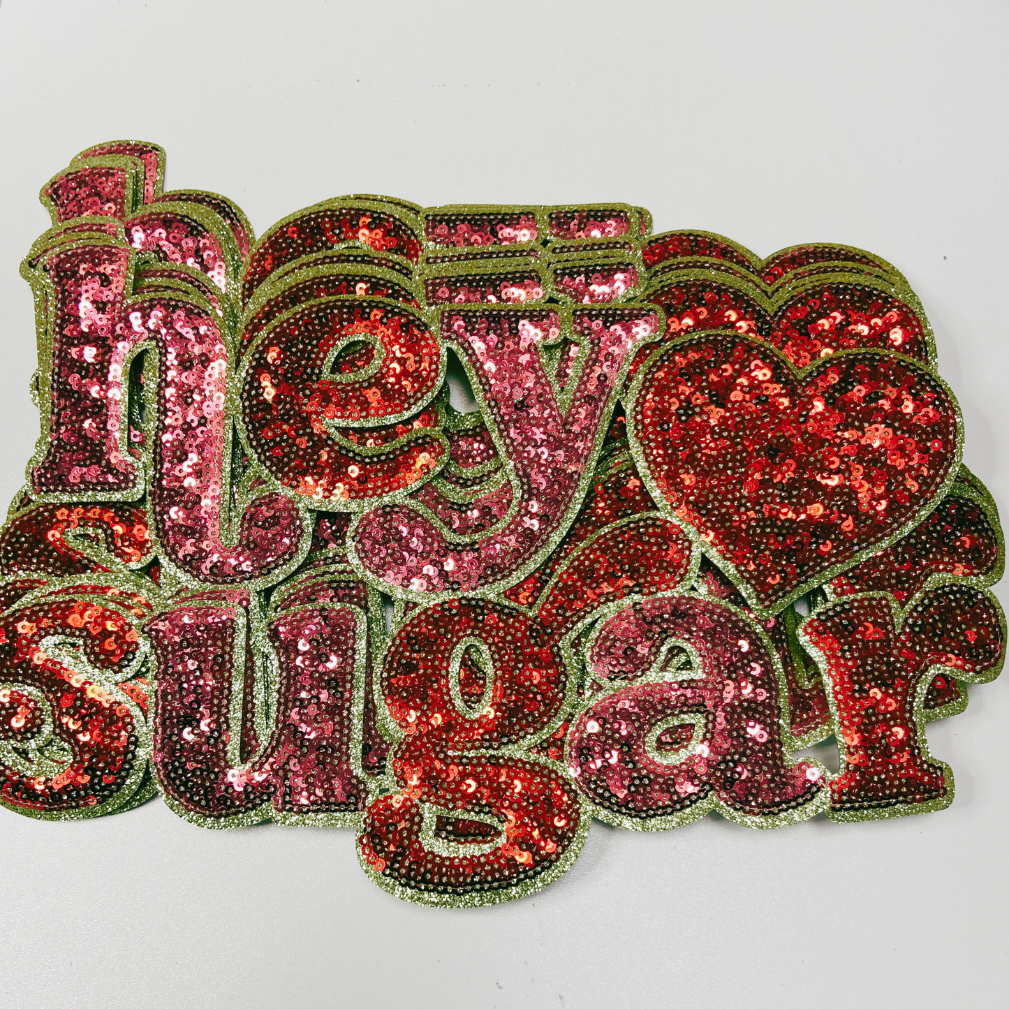 10.5” Hey Sugar - Sequin Patch