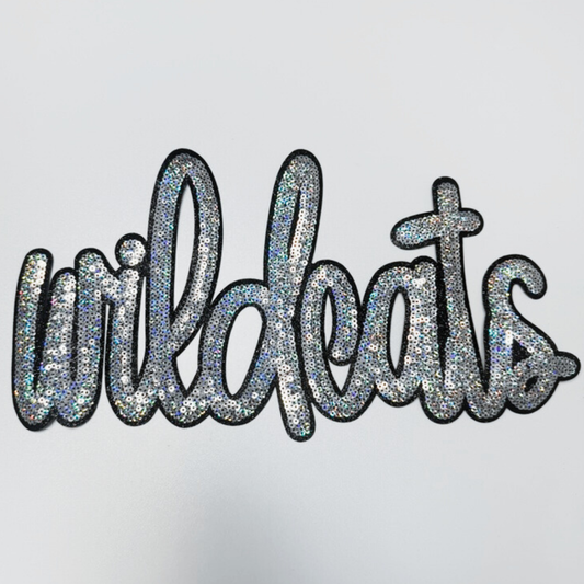 10.5" Wildcats - SEQUIN Patch