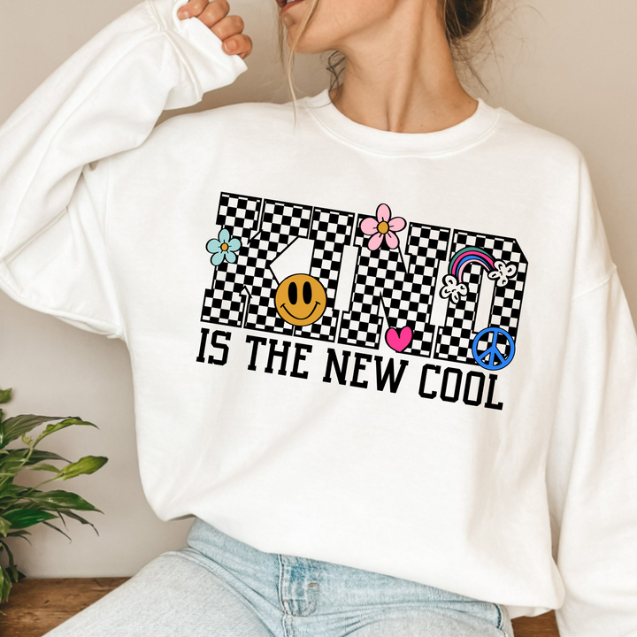 (shirt not included) KIND IS THE NEW COOL  -  DTF Transfer ( HOT PEEL)