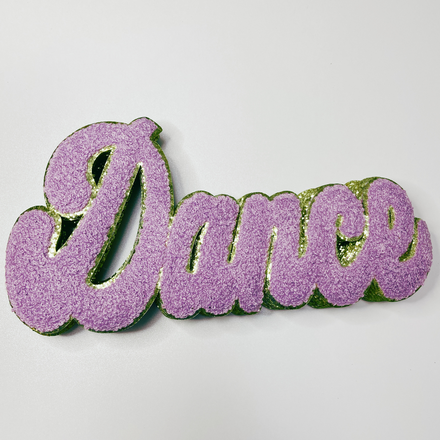 Chenille Dance  11" x 6" - Chenille Patch (Choice of Color)