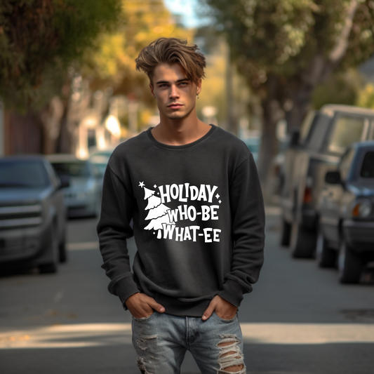 (shirt not included) Holiday Who-Be What-EE in White - Screen print Transfer