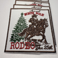 3" North Pole RODEO -  Embroidered Hat Patch