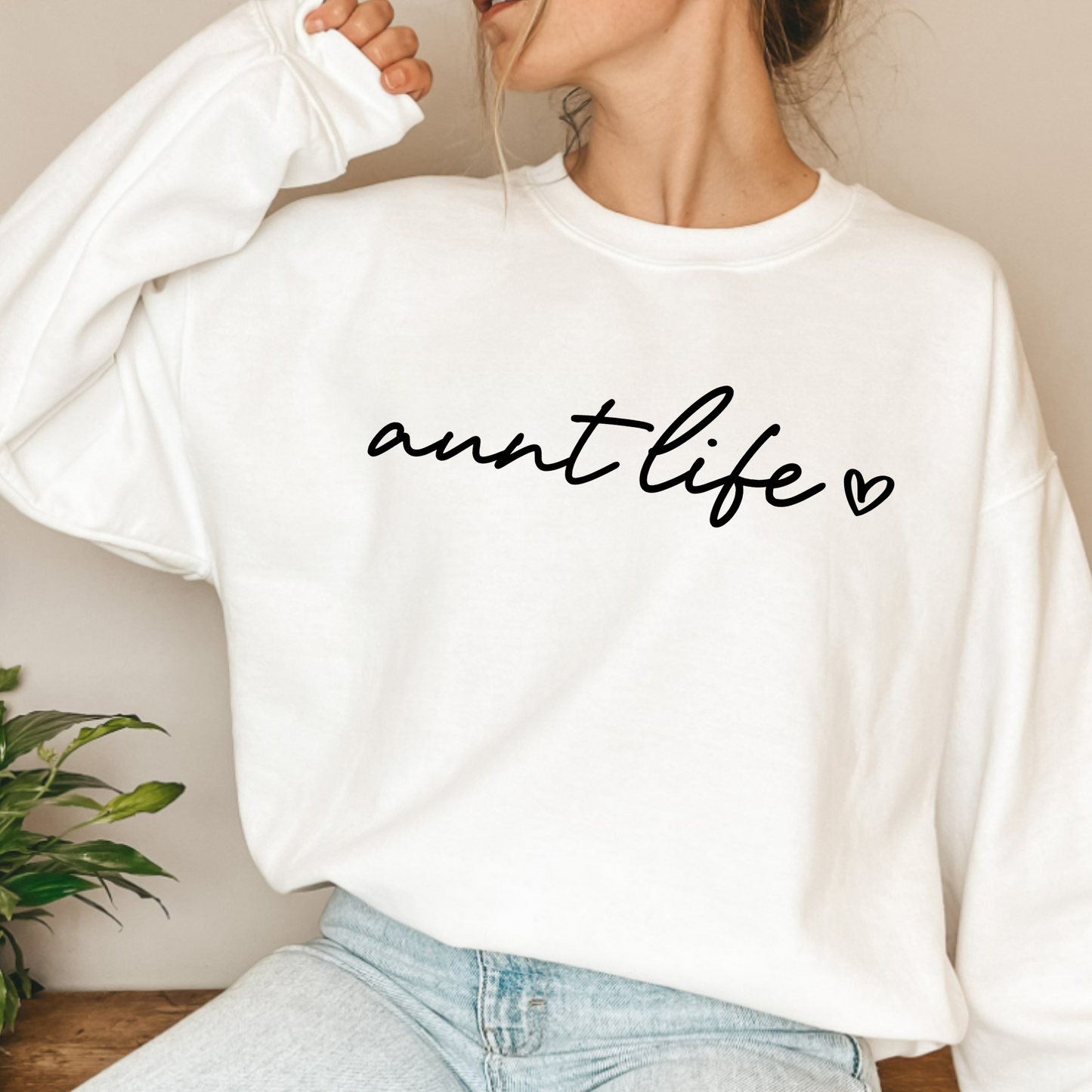 (shirt not included) Aunt Life (12") - Matte Clear Film Transfer