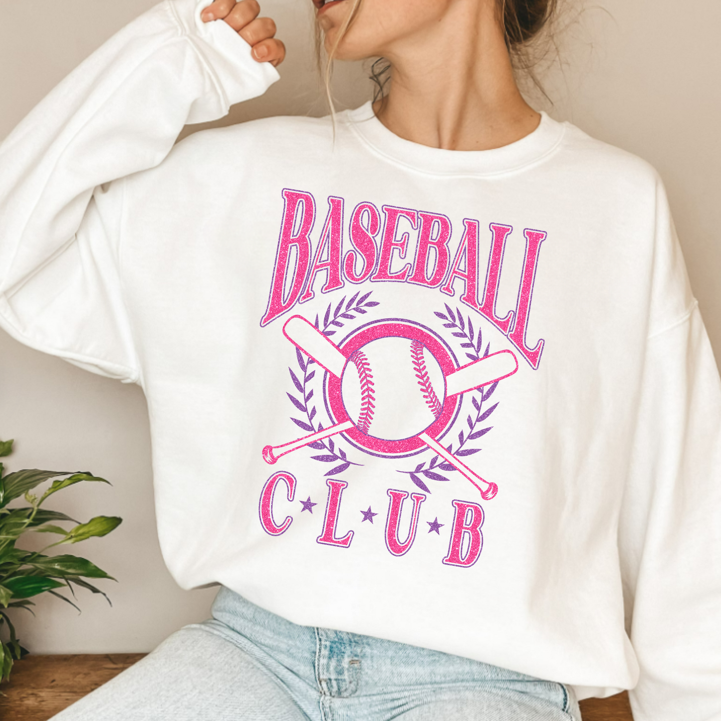 (shirt not included) Baseball Club  - Clear Film Transfer