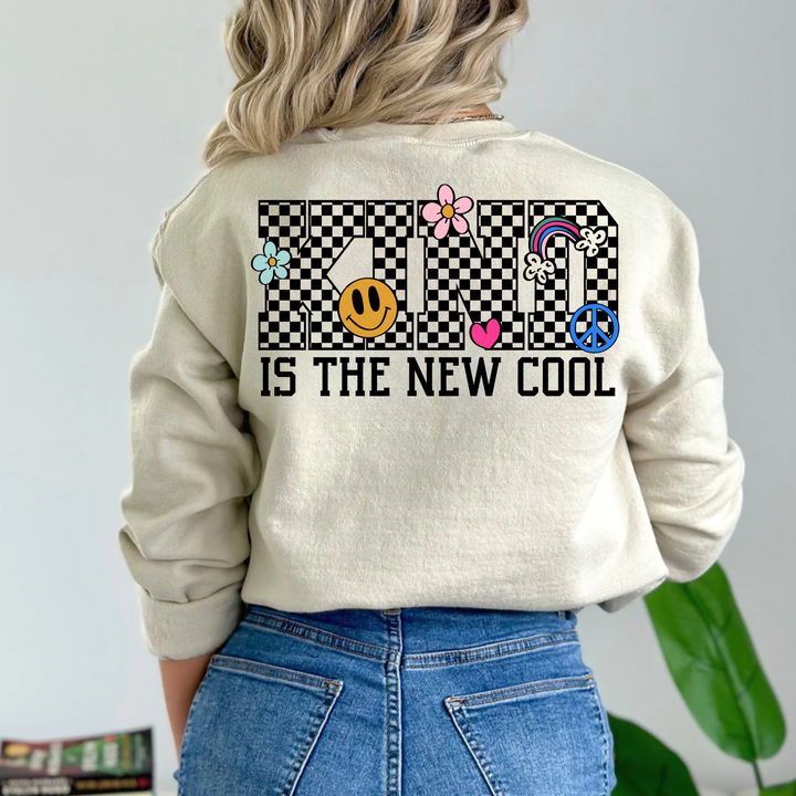 (shirt not included) KIND IS THE NEW COOL  -  DTF Transfer ( HOT PEEL)
