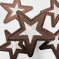 2" Star in Brown -  Embroidered Hat Patch