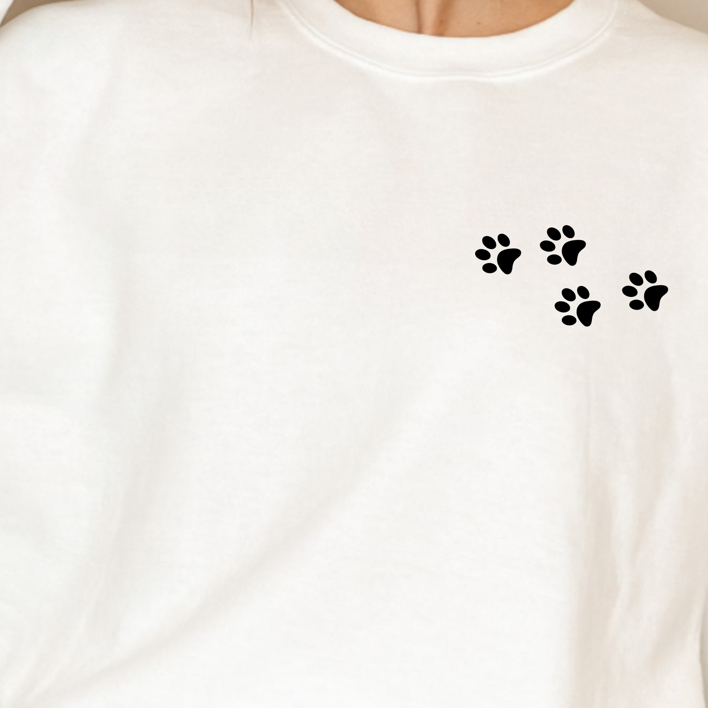 (Shirt not Included)  Dog prints 4" Pocket-  Clear Film Transfer