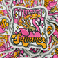 3" Cowgirl Summer  -  Embroidered Hat Patch