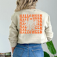 (Shirt not included) Halloween Ghost in neon orange - PUFF  Transfer
