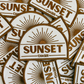 3.5" SUNSET Chaser -  Embroidered Hat Patch